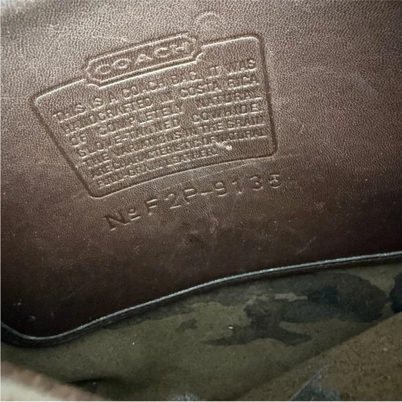 Coach Brown Leather Crossbody Bag with Minimalist Design - Picture 2 of 11